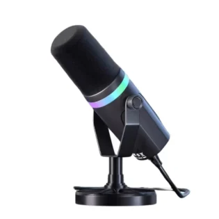 SB998 動圈麥克風(USB/XLR雙模麥克風 桌面支架款 電競麥克風 RGB燈光 USB遊戲麥克風 聲卡麥克風)